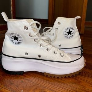 Converse Run Star Hike Platform Size 7, Color - White